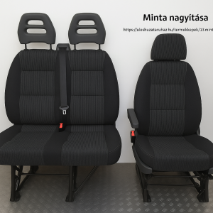 Új Opel Movano 2024- 1+2 személyes Üléshuzat 7+szürke